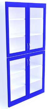 GLASS SHUTTER FULL HEIGHT CABINET